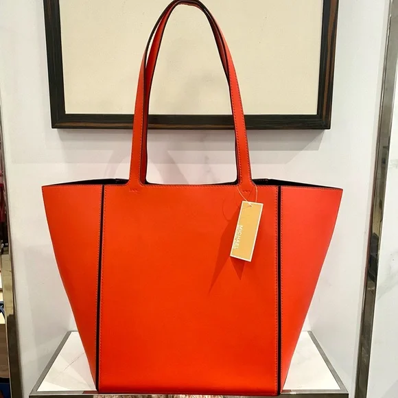 Michael Kors Vibrant Orange Tote - Picture 4 of 9
